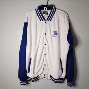 Kentucky Wildcats Jacket Adult UK Button Closure Lined Profile Varsity NCAA XLT